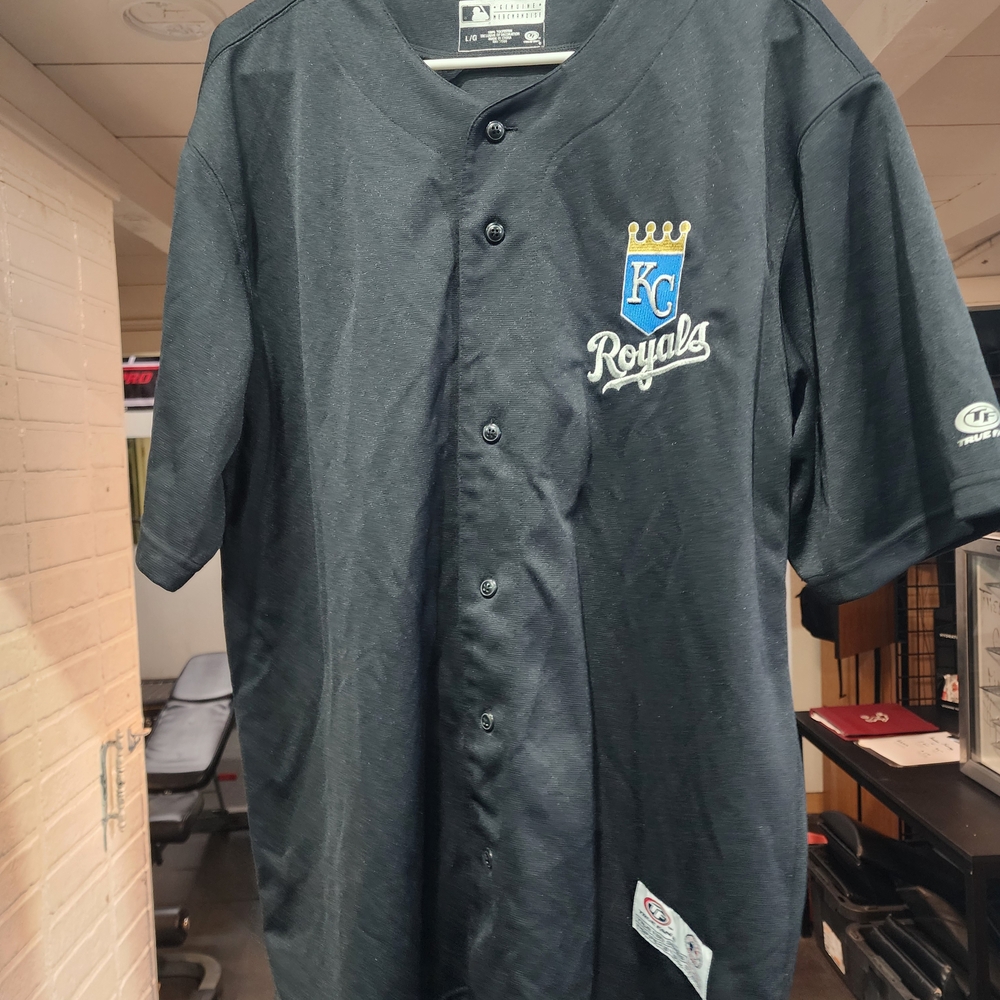 Champion Men's Dark Gray KC Royals Jersey